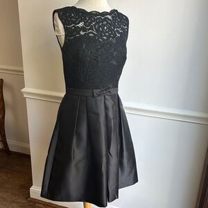Ellen Tracy Black Lace Detail Dress